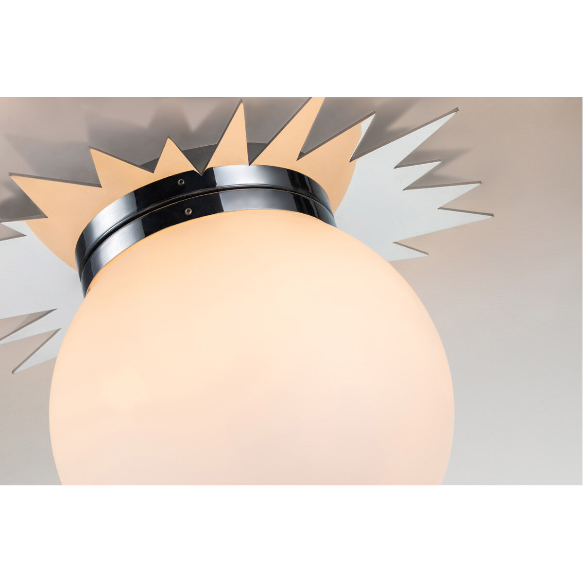 Soleil 3 Light PC Bath/Flush Mounts Ceiling Light in Polished Chrome